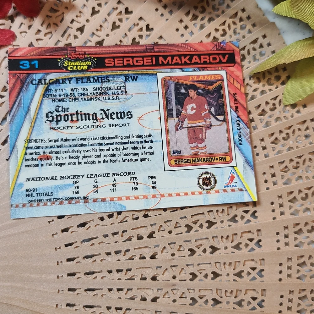 Calgary Flames SPORTS TRADING CARD